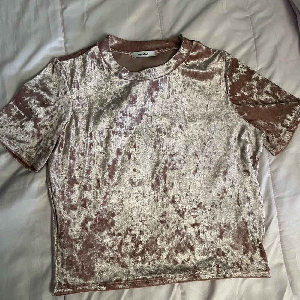 3 suede teenbell tops